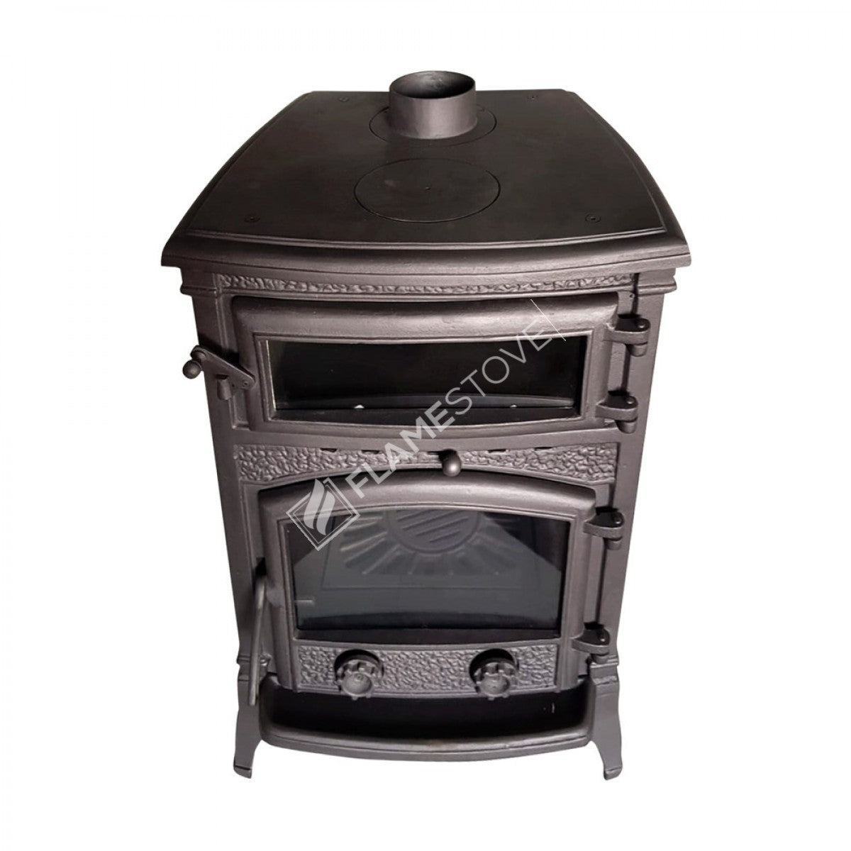 4 2 Sirius maxi casting glass stove furnaces | high efficiency Wood & coal stove, Schott Robax Glass, rear air Balance system, 15 kW