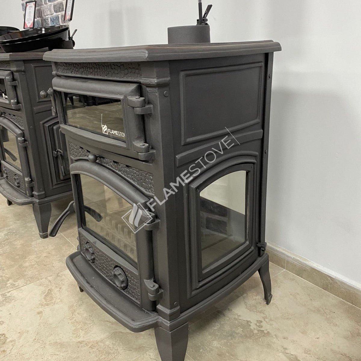 4 2 Sirius maxi casting glass stove furnaces | high efficiency Wood & coal stove, Schott Robax Glass, rear air Balance system, 15 kW