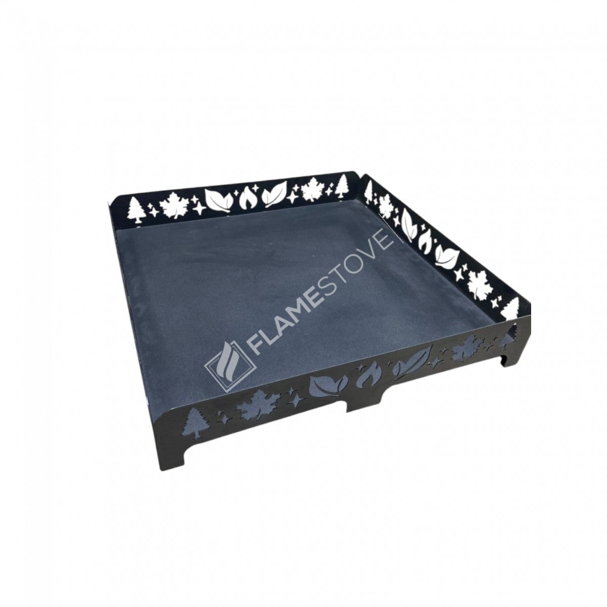 The stove Mat 60cm x 60cm Leaf Pattern