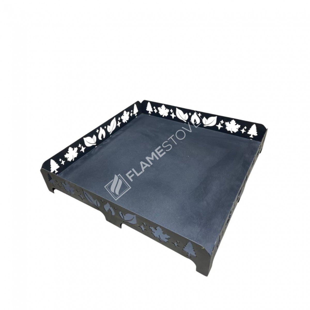 The stove Mat 60cm x 60cm Leaf Pattern