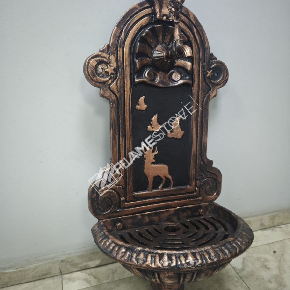 Flame Stove FS-902 patterned aluminum Copper fountain garden - add elegance to the outer space!