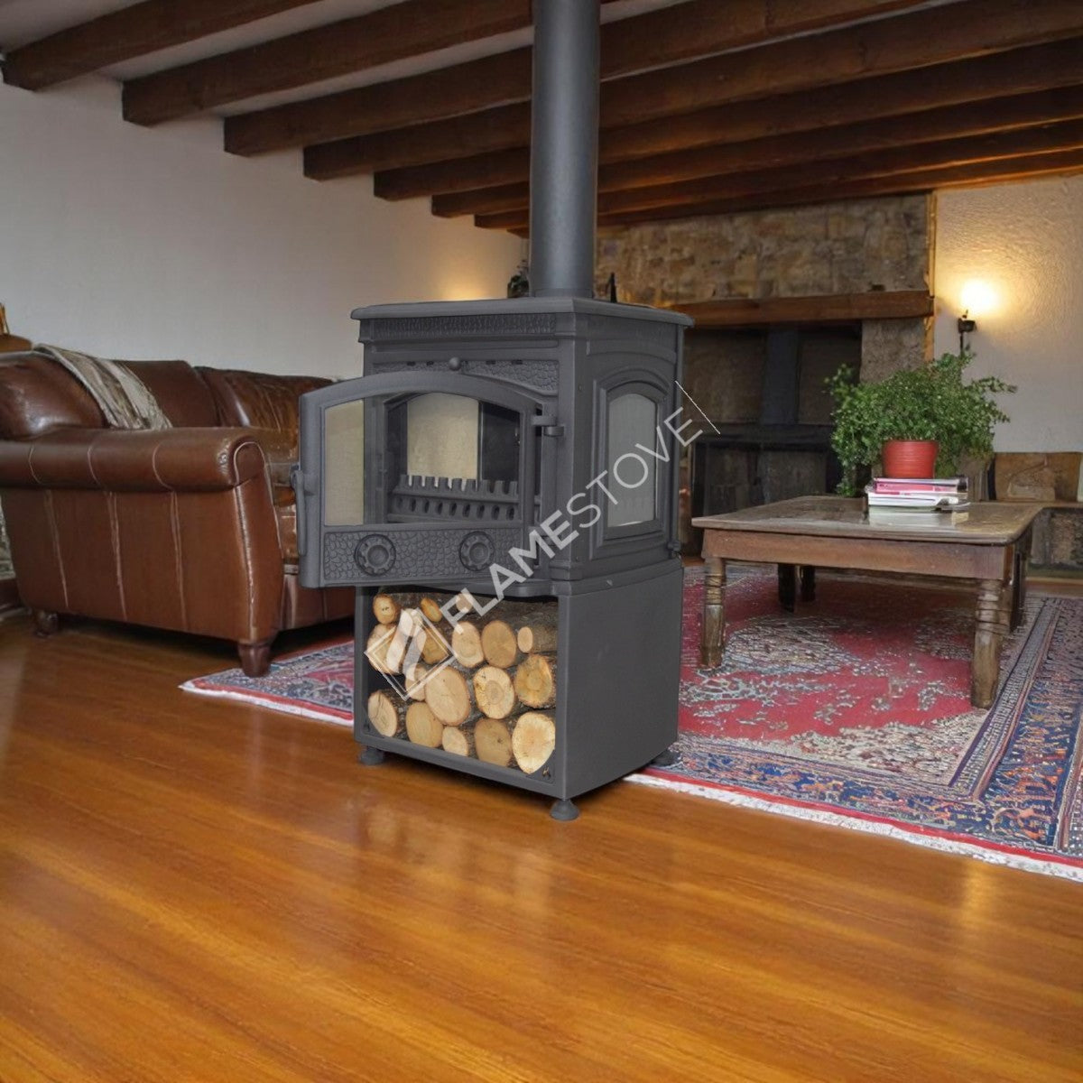 Sirius Cast Odunluklu Ultra Stove