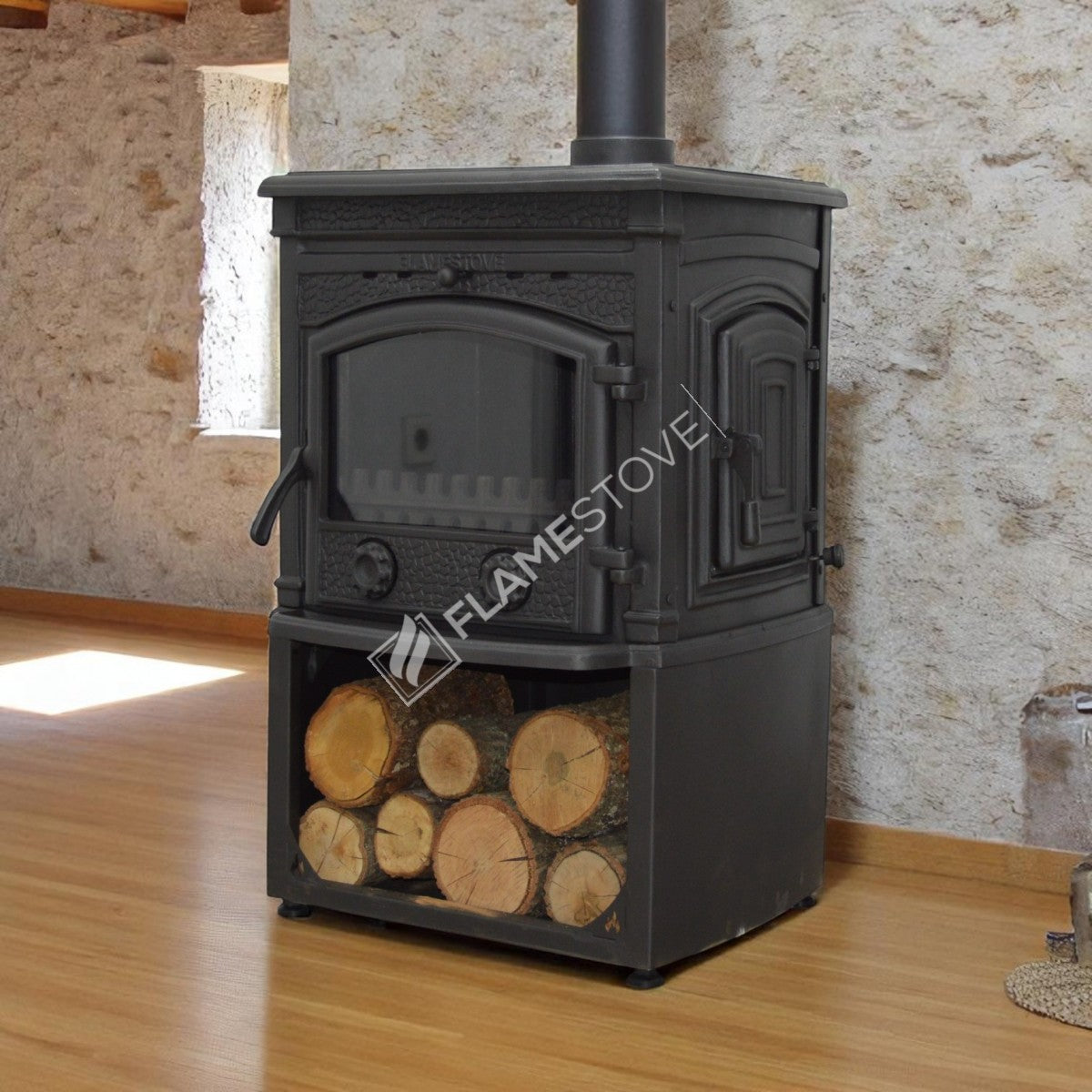 The Side Cover With The Sirius Star Cast Stove Odunluklu