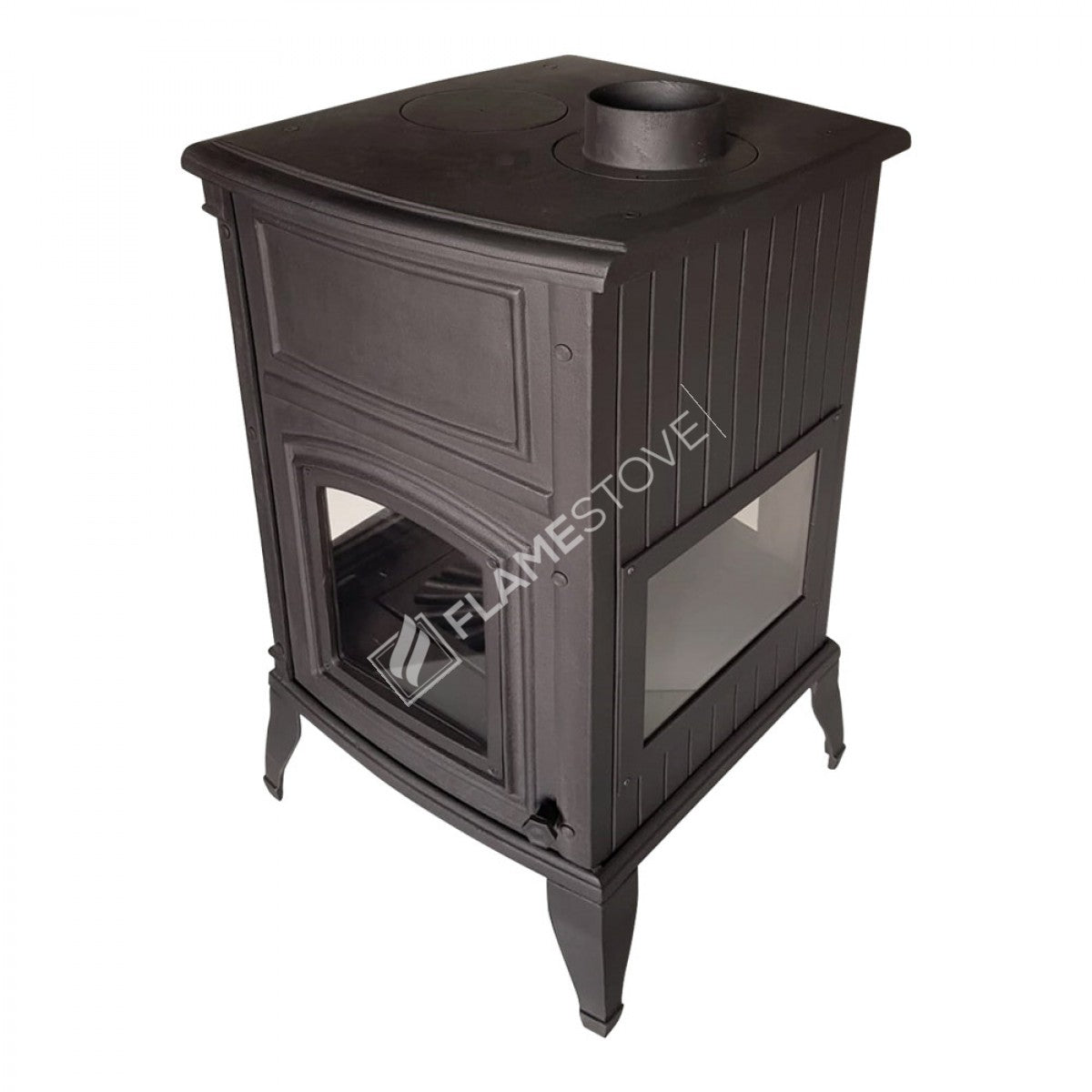 4 2 Sirius maxi casting glass stove furnaces | high efficiency Wood & coal stove, Schott Robax Glass, rear air Balance system, 15 kW