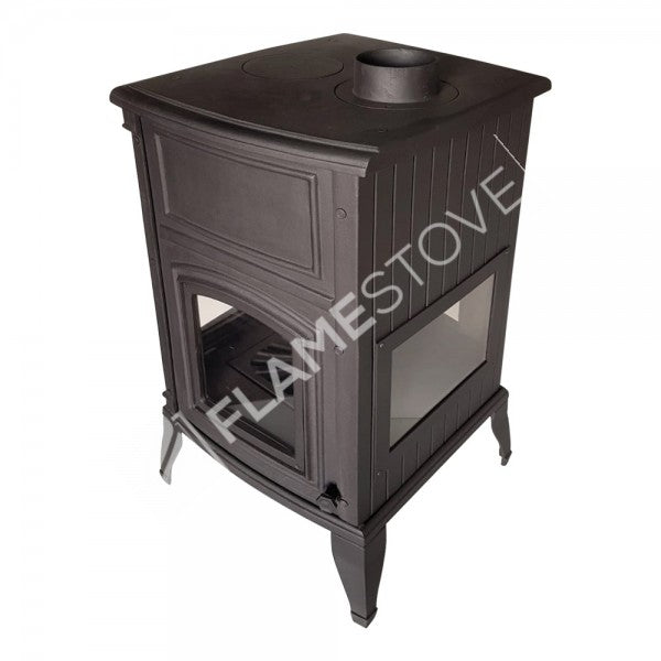 4 2 Sirius maxi casting glass stove furnaces | high efficiency Wood & coal stove, Schott Robax Glass, rear air Balance system, 15 kW