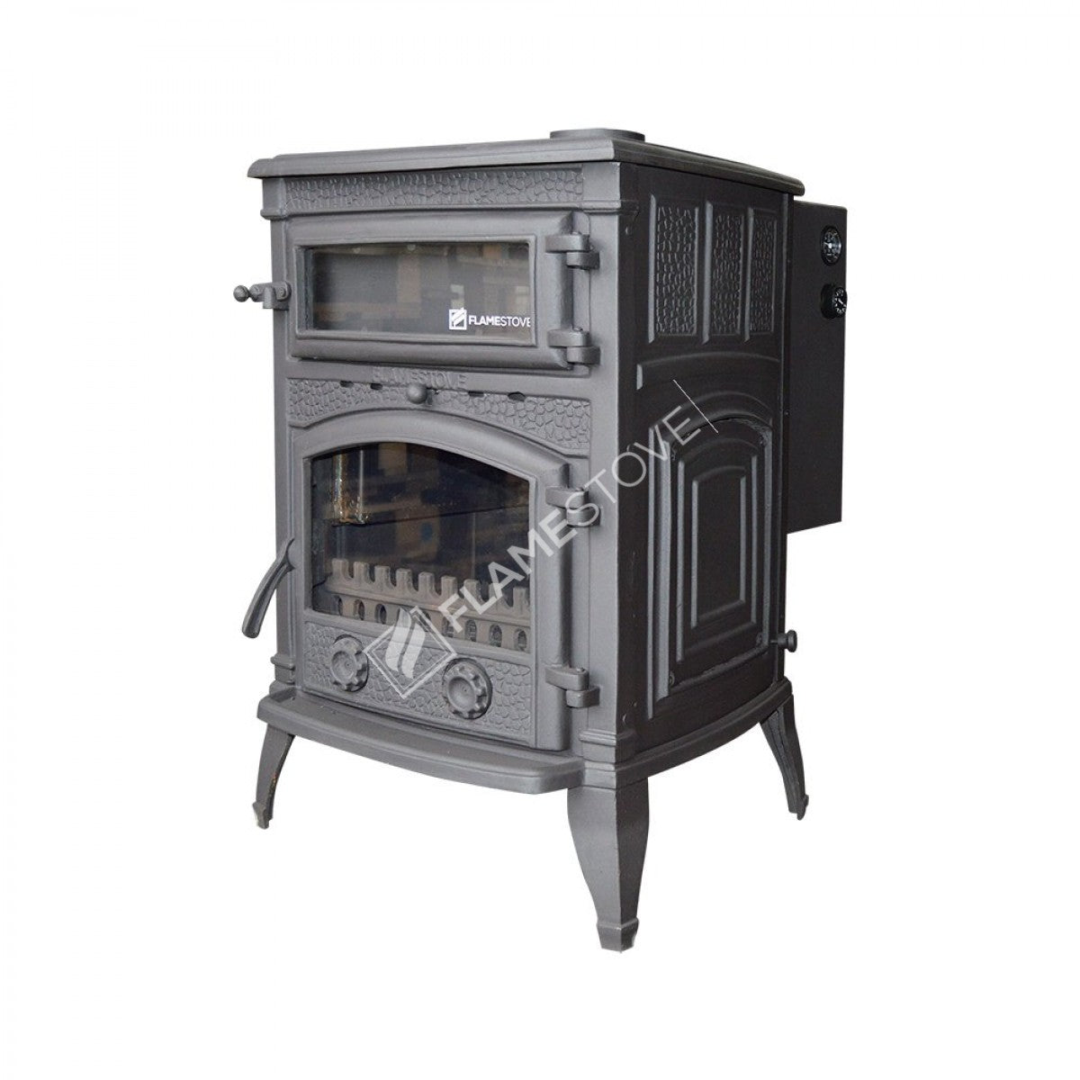 Mega Juicy Sirius the system's dual-Fired stove cast | high efficiency wood & Coal Stove, Schott Robax Glass, CE/Ecodesign 2022, 25 kW