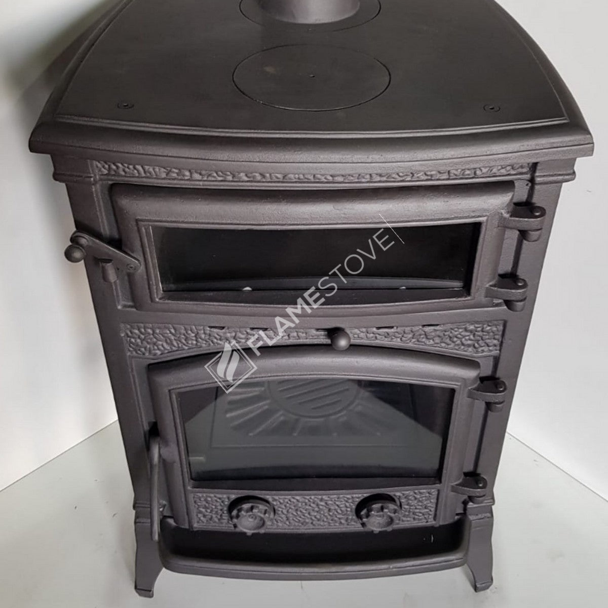 4 2 Sirius maxi casting glass stove furnaces | high efficiency Wood & coal stove, Schott Robax Glass, rear air Balance system, 15 kW