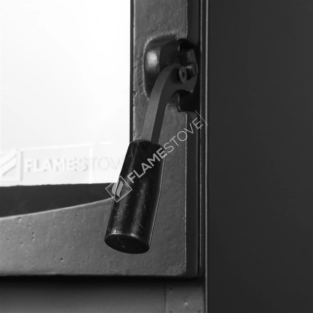 FS-203 Flame Stove Lodi Gourmet Fireplace Stove with Oven, Double Burner, Class A, Schott Robax Glass.