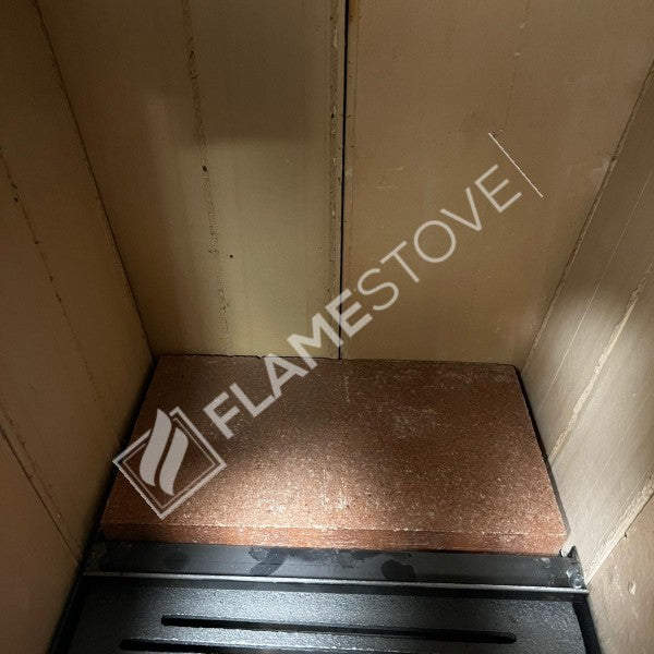 Steel Exterior Fire-Brick Stove | Schott Robax Glass, High Efficiency Solid Fuel Stove