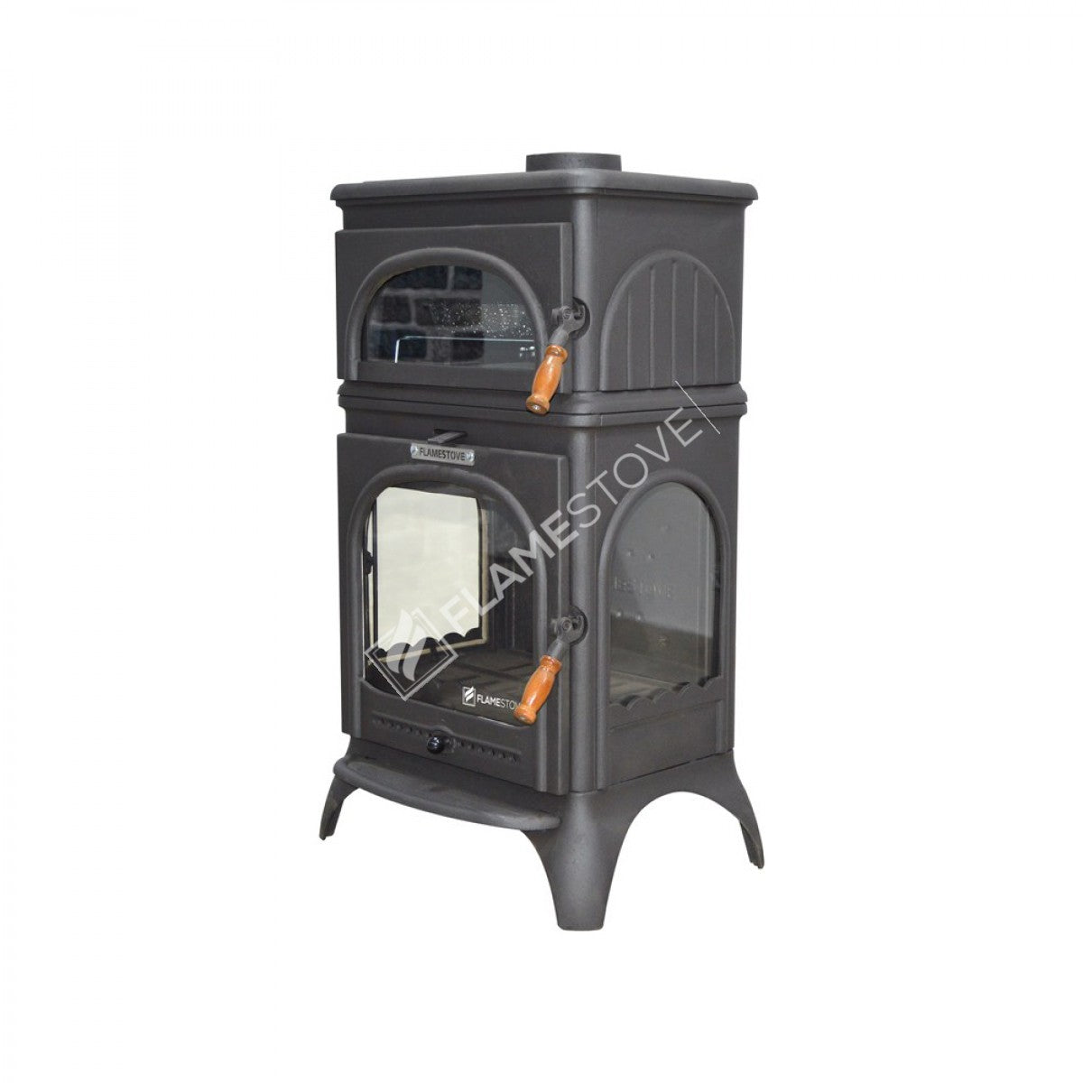 Lux stove with Glass Stove Modena Praising Casting 3 high strength | high efficiency Wood & coal stove, Schott Robax Glass, 18.33 kW
