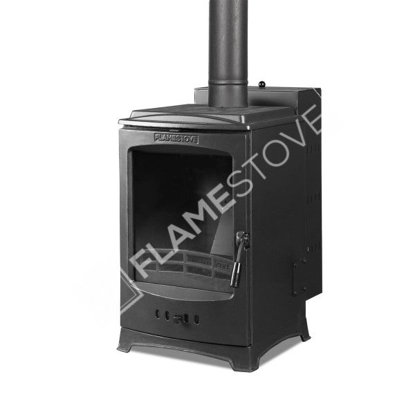 Lodi flame burning stove chrome-Domed Pellet Stove | pellet stove high efficiency, Class A, Schott Robax Glass, 7 kW