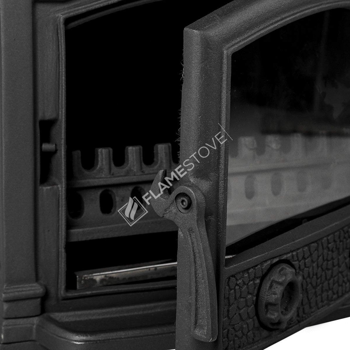 Side Of The Star Sirius Cast Iron Stove With A Lid