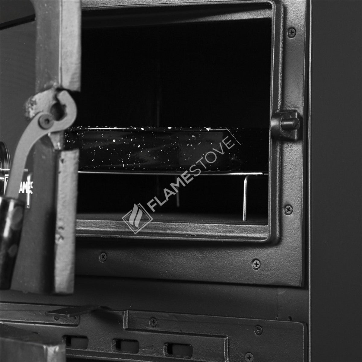 Lux stove stove stove flame with a lid cast with a side of gourmet Lodi | High Efficiency Wood & Coal Stove, 3-sided Glass double-fired, Class A, 8 kW