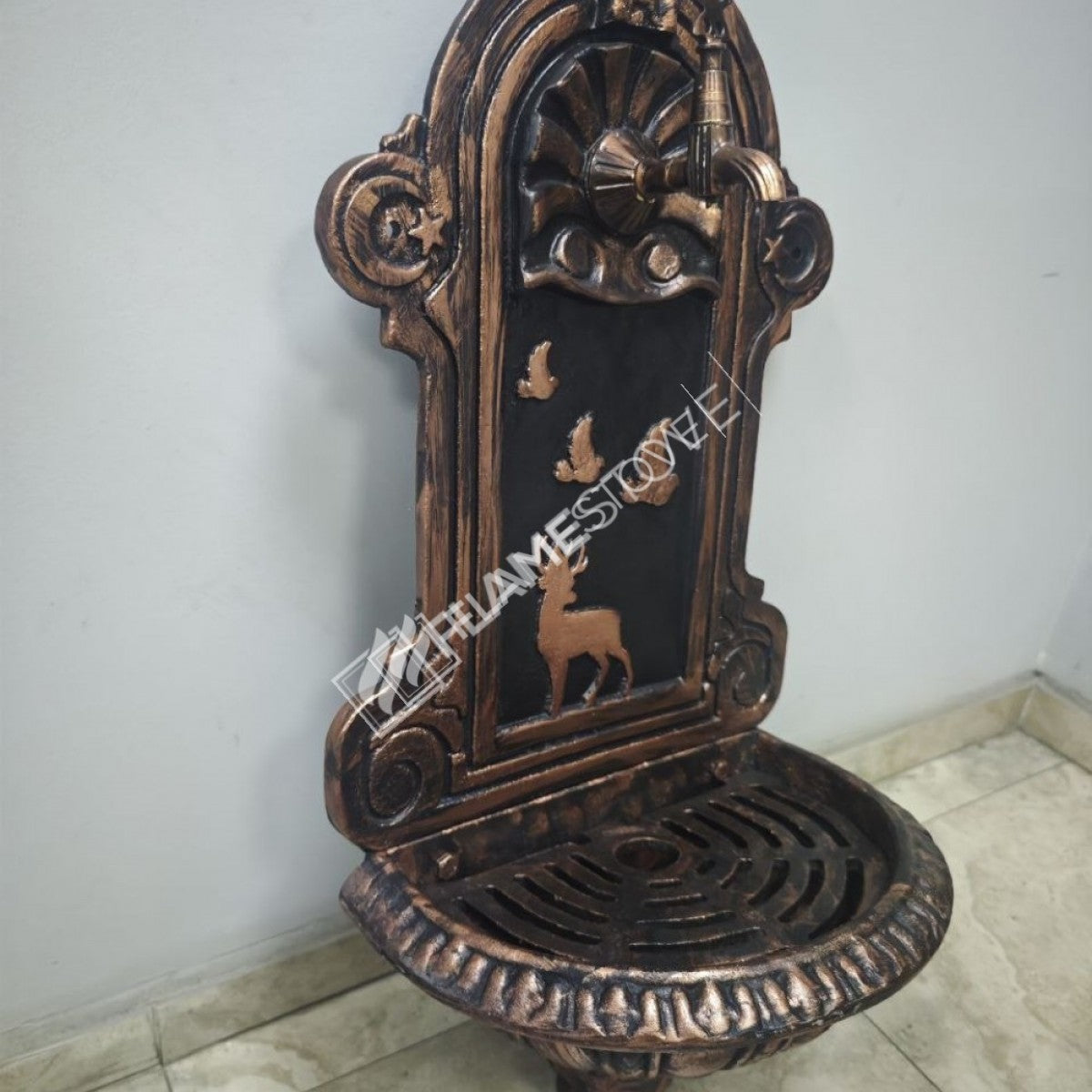 Flame Stove FS-902 patterned aluminum Copper fountain garden - add elegance to the outer space!