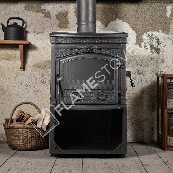 Wood Stove With Cast Side Cover Ultra Sirius Reservoir