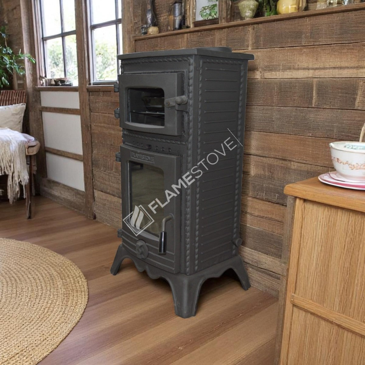 All the major cast iron stove with the Stove | high efficiency wood & Coal Stove, Schott Robax glass, enamel Stove, Heating 70 m2