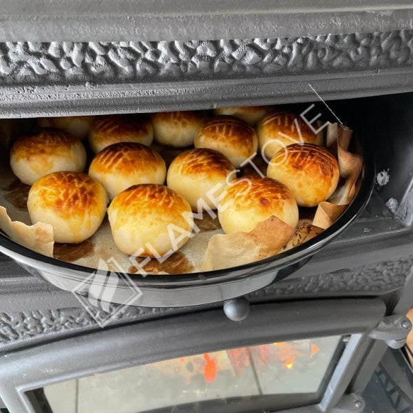 Sirius Maxi Stove Glass Casting 3 furnaces | high efficiency Wood & coal stove, Schott Robax Glass, rear air Balance System, kW 18.21