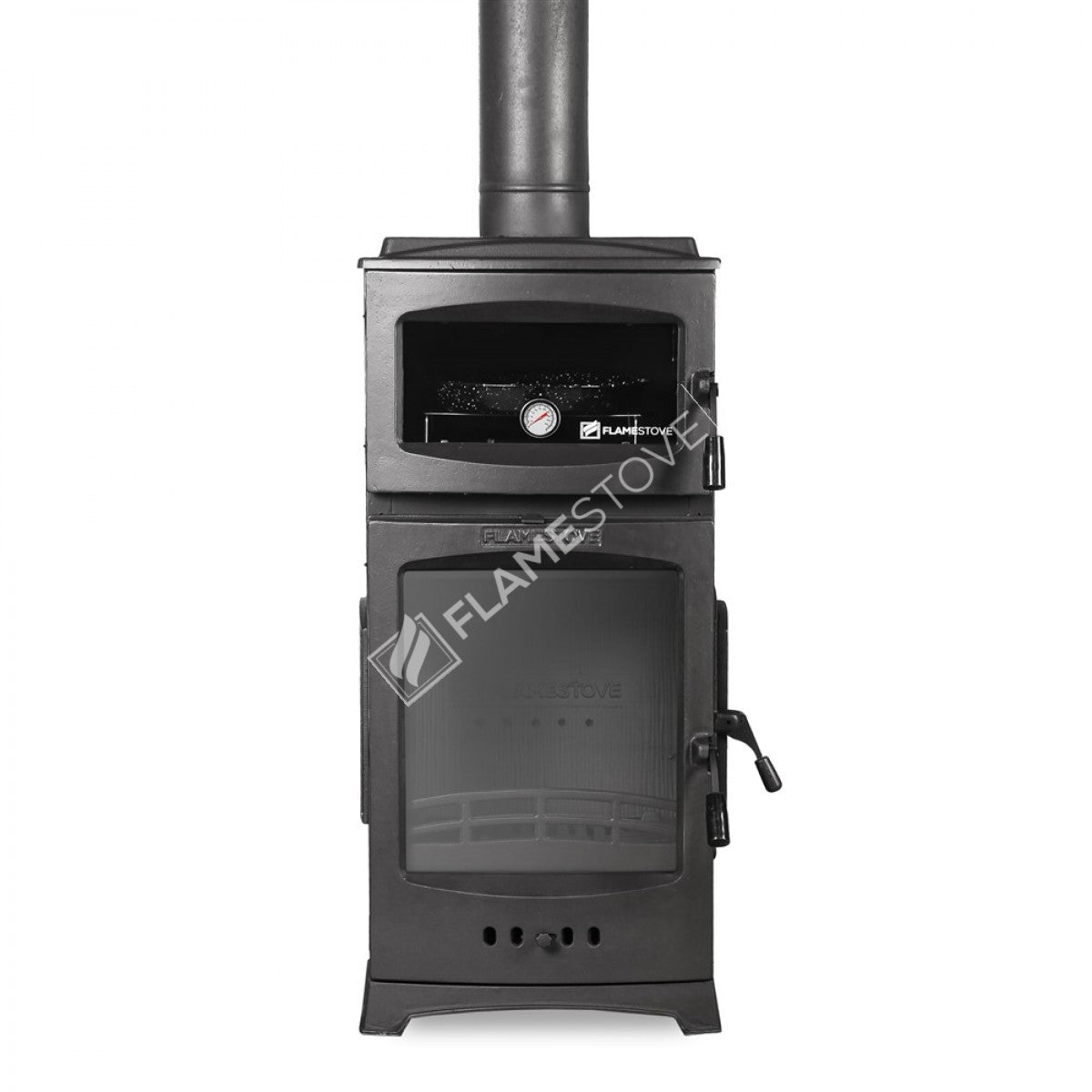 Lux stove stove stove flame with a lid cast with a side of gourmet Lodi | High Efficiency Wood & Coal Stove, 3-sided Glass double-fired, Class A, 8 kW