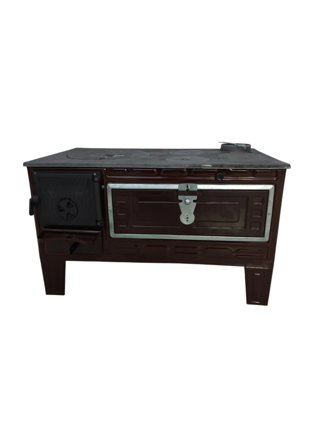 FS-320 - 50cm Long Cooker Stove | Brown Enamel | Cooker Stove with Lar ...