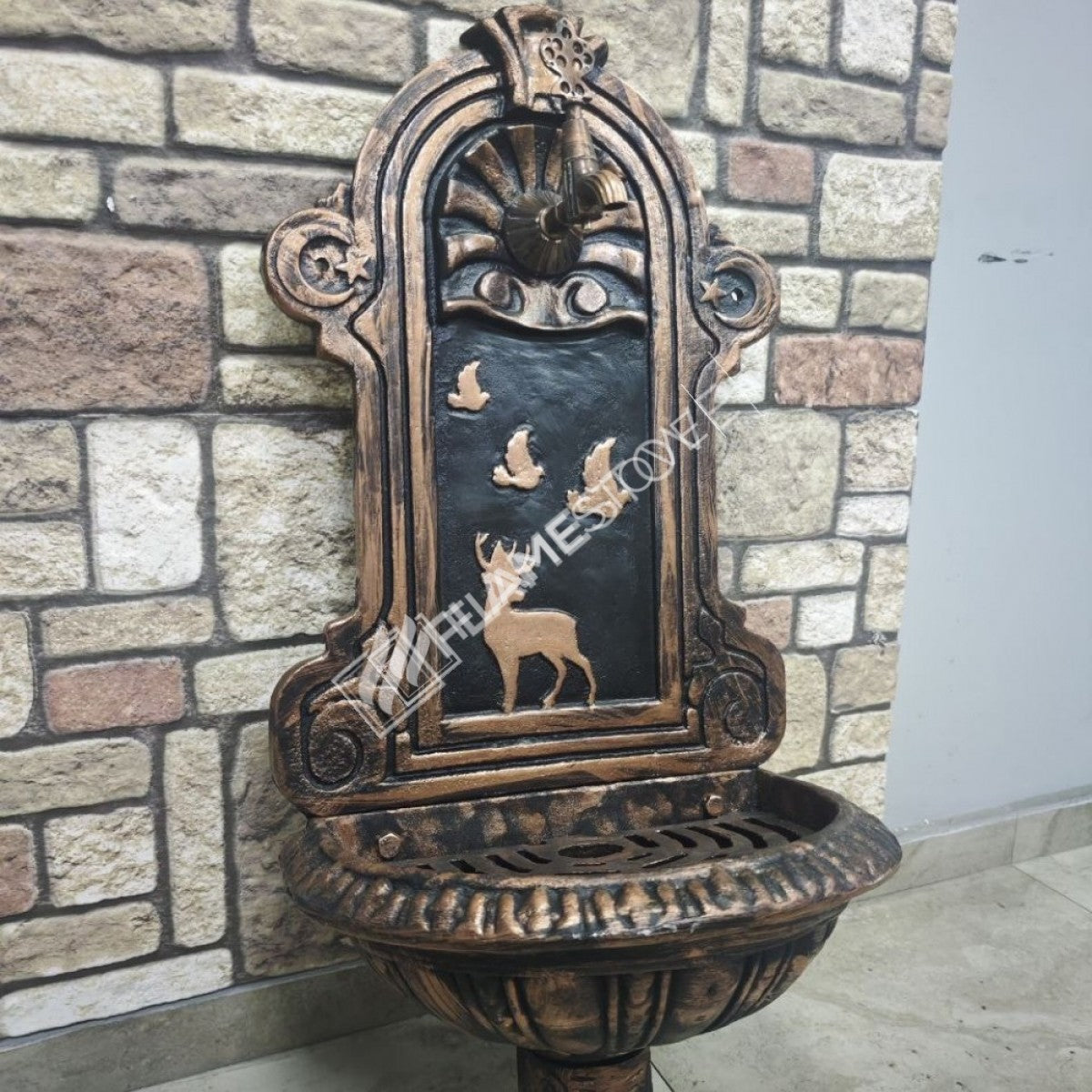 Flame Stove FS-902 patterned aluminum Copper fountain garden - add elegance to the outer space!