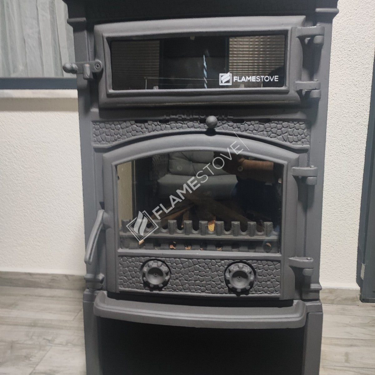 Casting glass Stove Style Maxi Odunluklu Sirius 3 furnaces | high efficiency Wood &amp; coal stove, Schott Robax Glass, kW 18.21