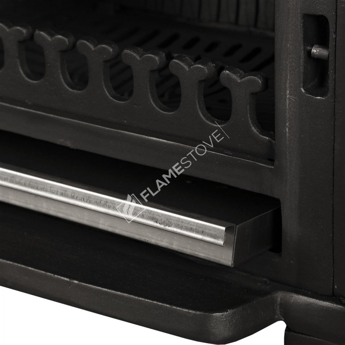 Retro, classic, all Cast Stove | high efficiency wood & Coal Stove, Schott Robax Glass, rear air Balance System, 10 kW