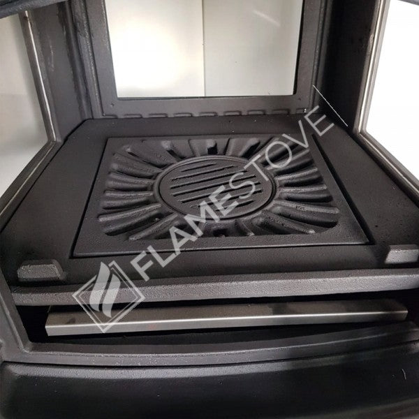 4 2 Sirius maxi casting glass stove furnaces | high efficiency Wood & coal stove, Schott Robax Glass, rear air Balance system, 15 kW