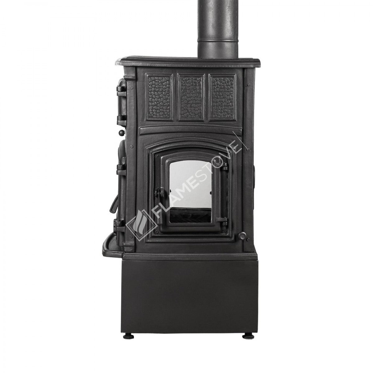 Sirius 4 tbsp style maxi odunluklu casting glass stove furnaces | high efficiency Wood & coal stove, Schott Robax glass, double-Fired, kW 18.21