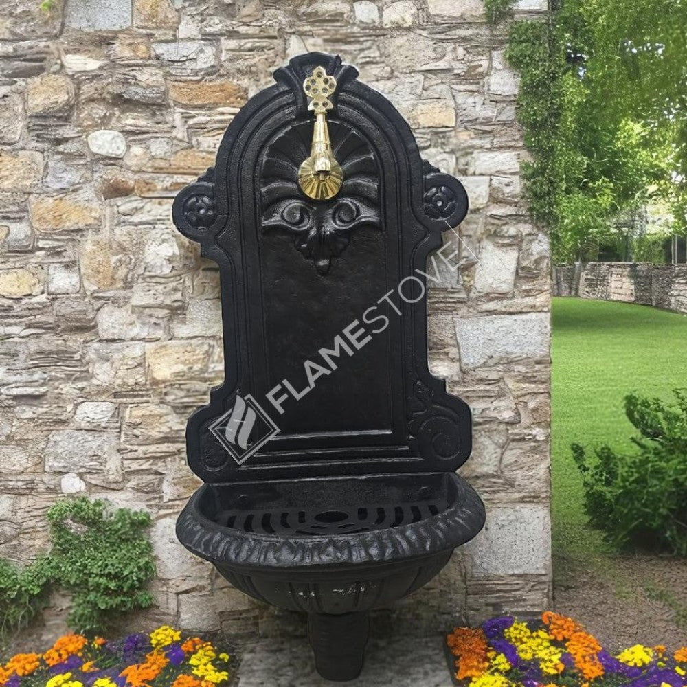 Flame Stove FS-903 matte black Aluminium Garden Fountain - add elegance to the outer space!