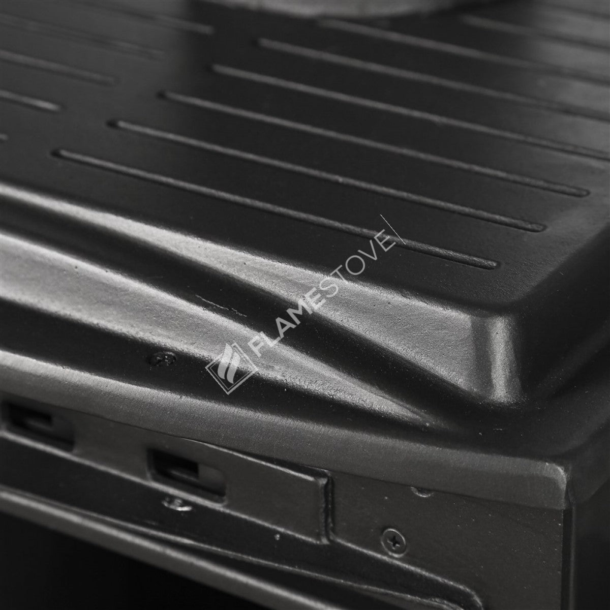 Side loading Lodi Flame Stove Fireplace, Stove | high efficiency wood &amp; coal stove, double Combustion, Class A, Schott Robax Glass, 5 kW