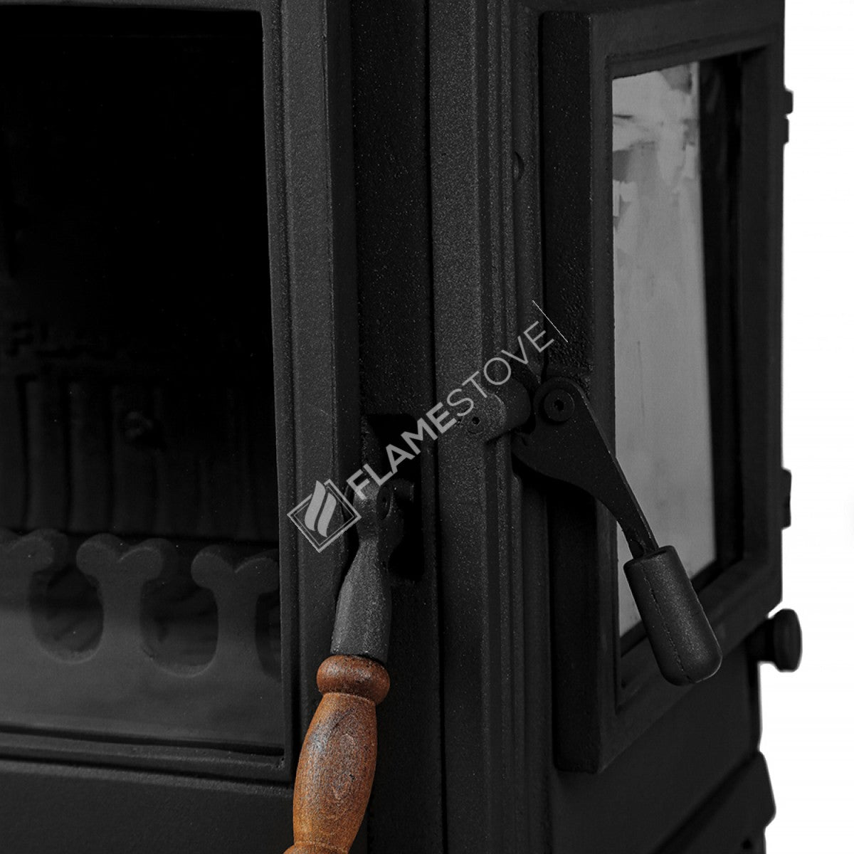 The Side Cover Casting With High Efficiency Wood & Coal Stove - Retro Lux, Enamel Stove