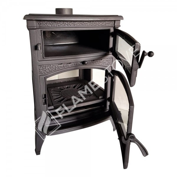 4 2 Sirius maxi casting glass stove furnaces | high efficiency Wood & coal stove, Schott Robax Glass, rear air Balance system, 15 kW