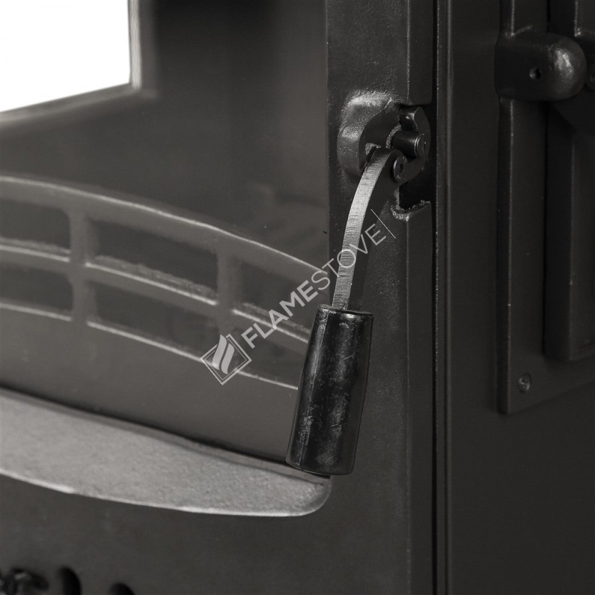 Three Glazed side loading Lodi Flame Stove Fireplace, Stove | high efficiency wood &amp; coal stove, double Combustion, Class A, Schott Robax Glass, 5 kW