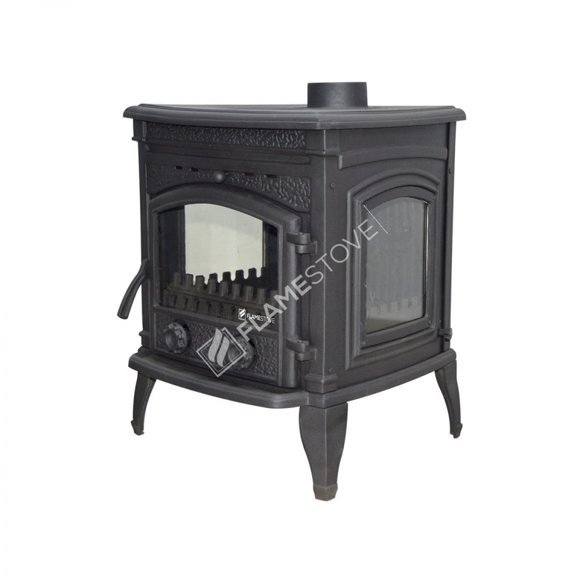 Casting Ultra Sirius FS-14 high-efficiency cast iron stove | German glazed ceramic | heat Power 9 kW | 130 mm the output of the chimney