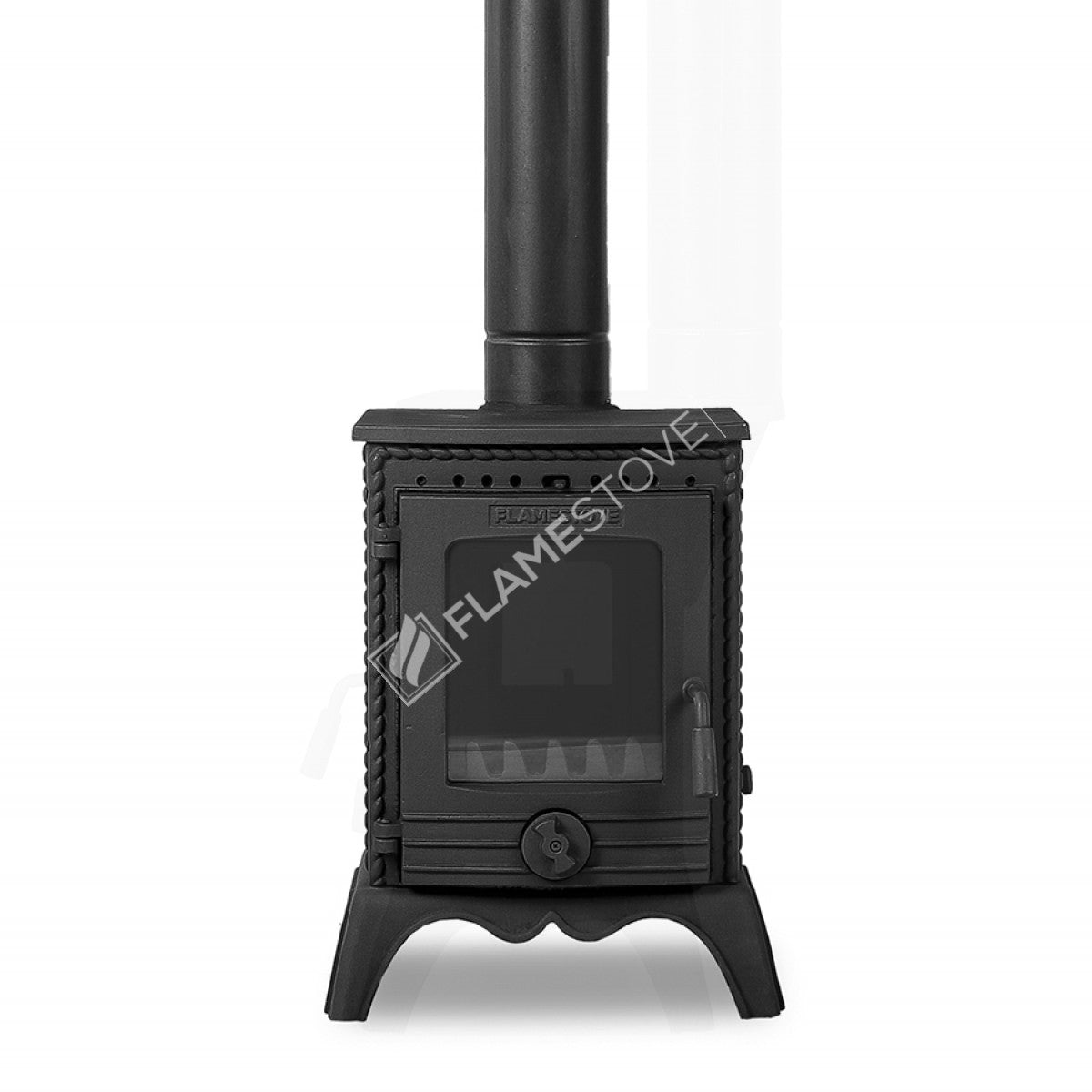 Minor high-strength cast iron stove | high efficiency Wood & coal stove, Schott Robax Glass, 50 m2 Heating