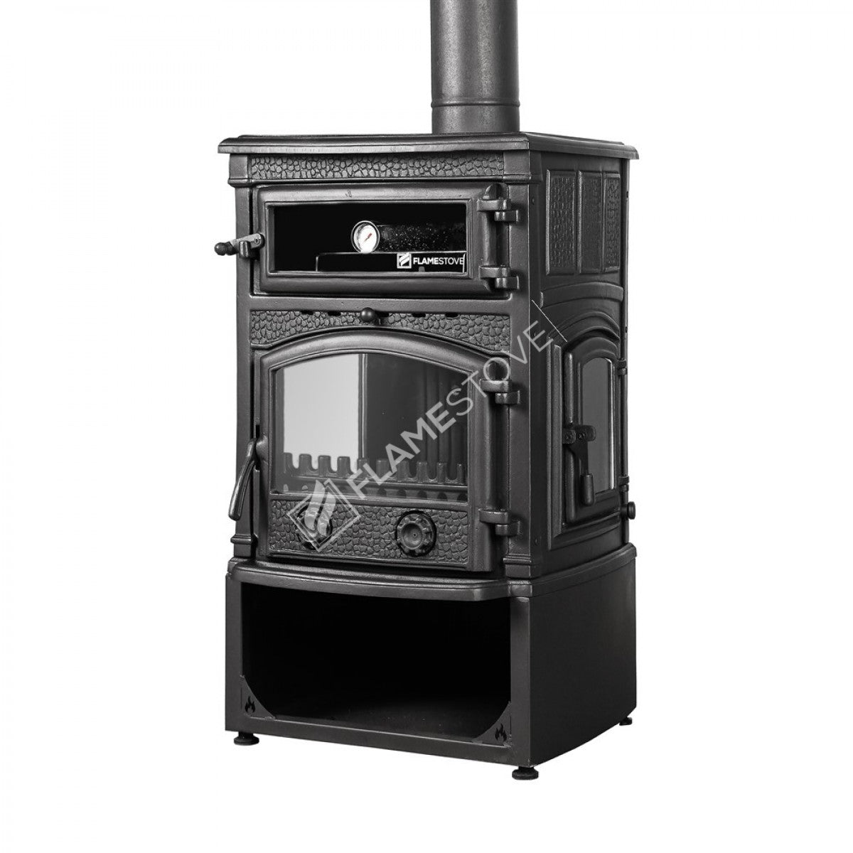Sirius 4 tbsp style maxi odunluklu casting glass stove furnaces | high efficiency Wood & coal stove, Schott Robax glass, double-Fired, kW 18.21