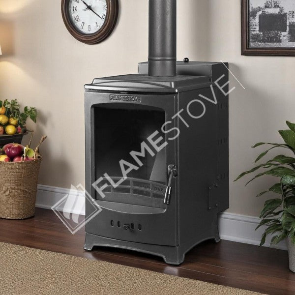Lodi flame burning stove chrome-Domed Pellet Stove | pellet stove high efficiency, Class A, Schott Robax Glass, 7 kW