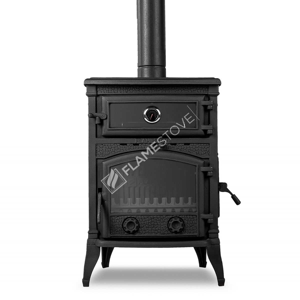 Stove glass stove with 3 Sirius maxi side with the lid casting | high efficiency Wood & coal stove, Schott Robax glass, double-Fired, kW 18.21