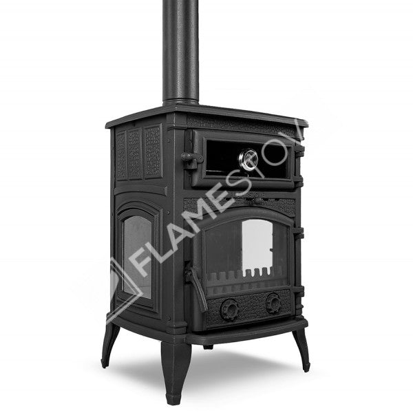 Sirius Maxi Stove Glass Casting 3 furnaces | high efficiency Wood & coal stove, Schott Robax Glass, rear air Balance System, kW 18.21