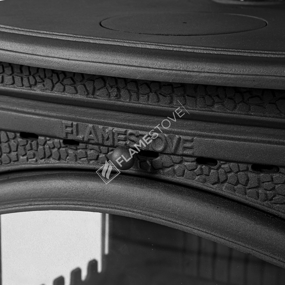 Casting Ultra Sirius FS-14 high-efficiency cast iron stove | German glazed ceramic | heat Power 9 kW | 130 mm the output of the chimney