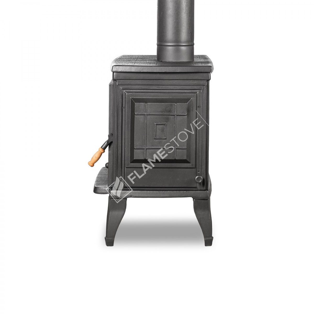 Retro, classic, all Cast Stove | high efficiency wood & Coal Stove, Schott Robax Glass, rear air Balance System, 10 kW