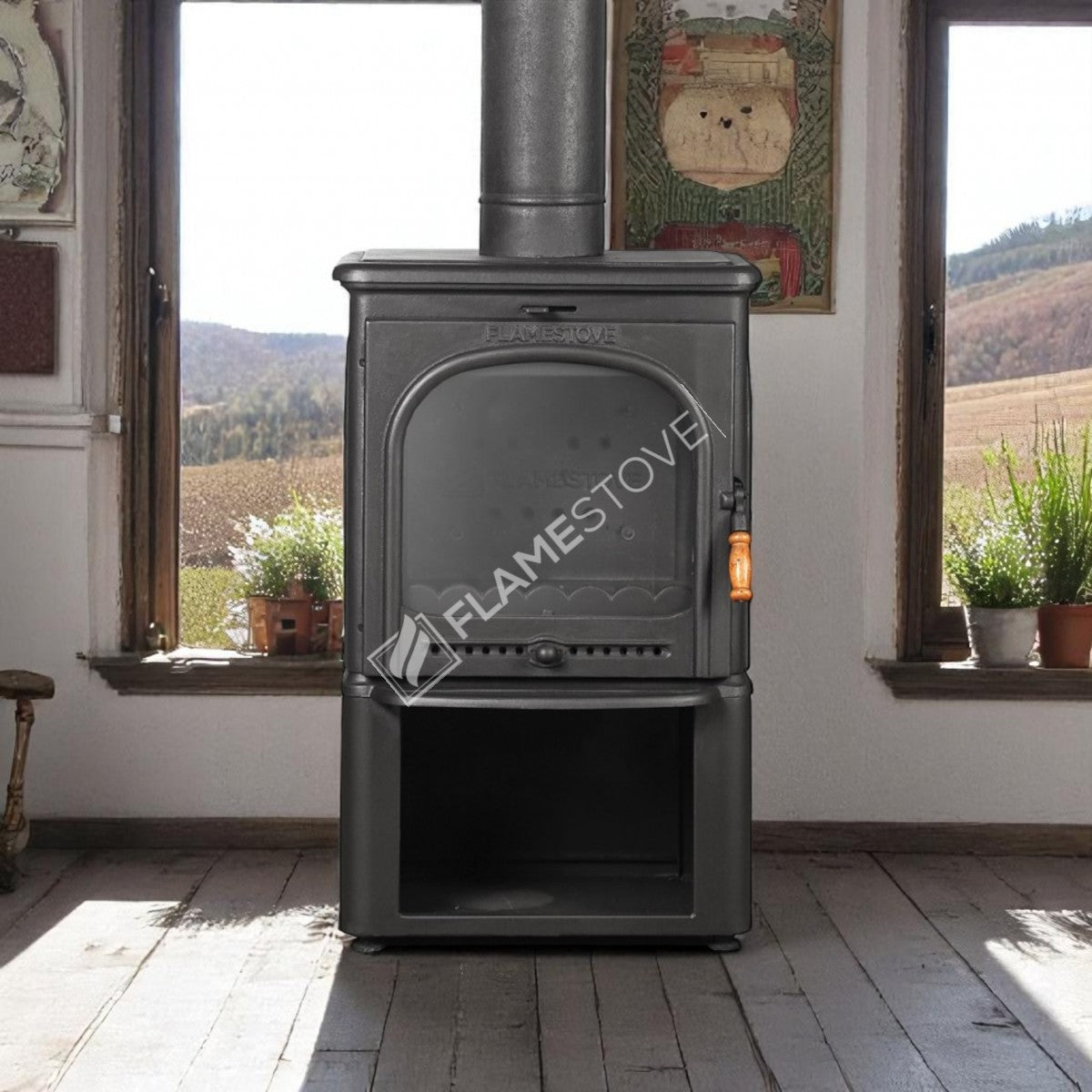 Style Lux 3 Glass Stove Modena Odunluklu Casting High Strength | High Efficiency Wood & Coal Stove, Schott Robax Glass