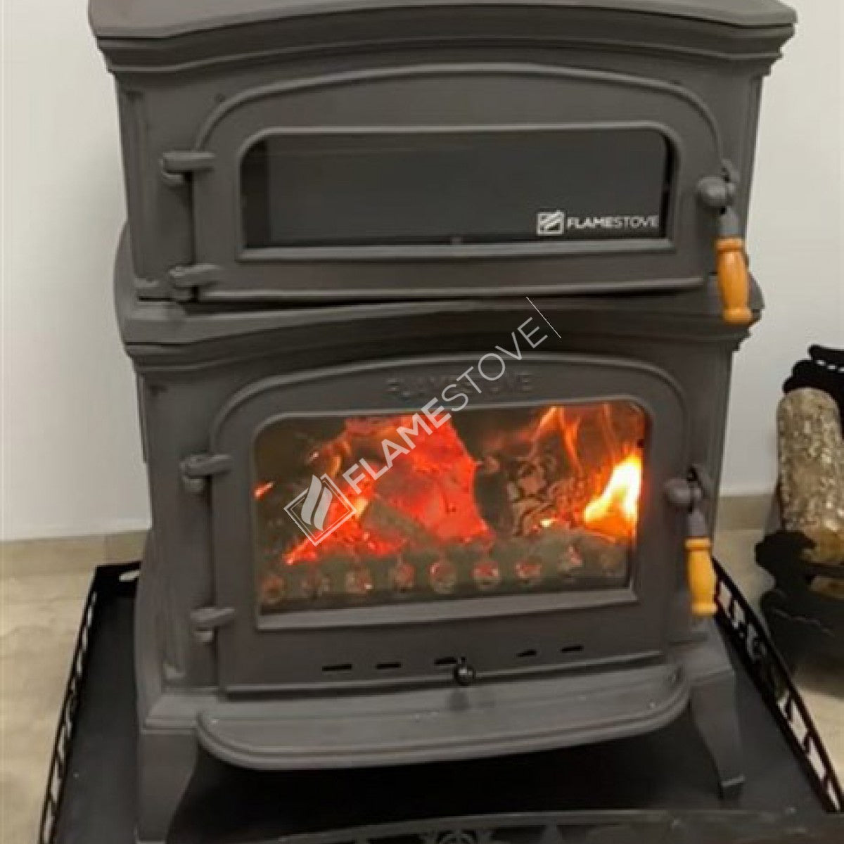 Altar Stove Cast Premium | High Efficiency Furnaces, Wood & Coal Stove, Double Combustion, Energy Class A, Side Cap