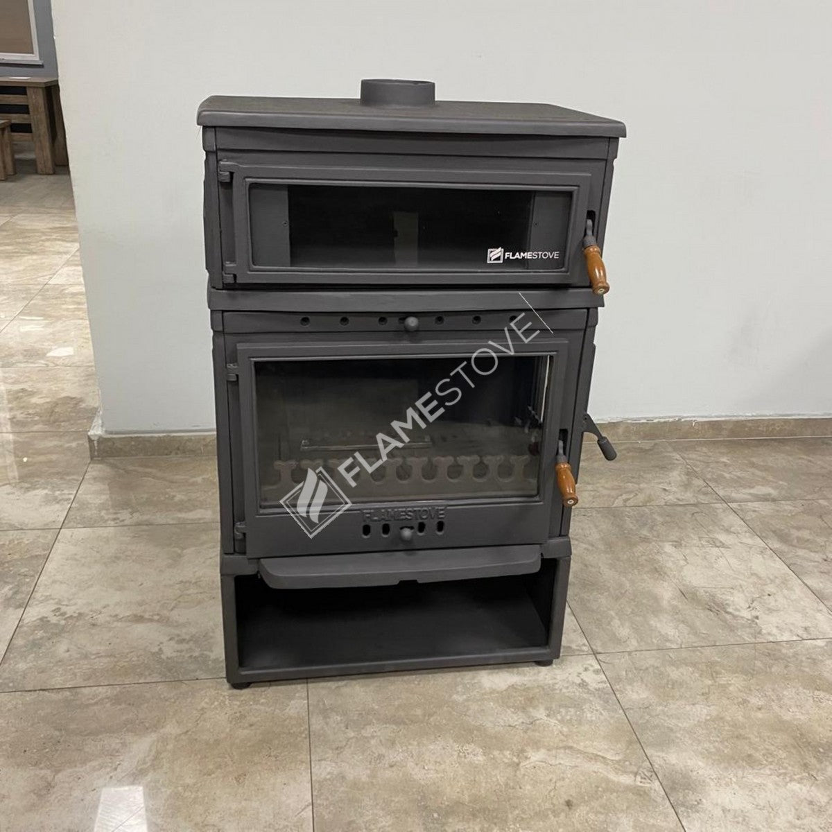 The Side Cover Casting With High Efficiency Wood & Coal Stove - Retro Lux