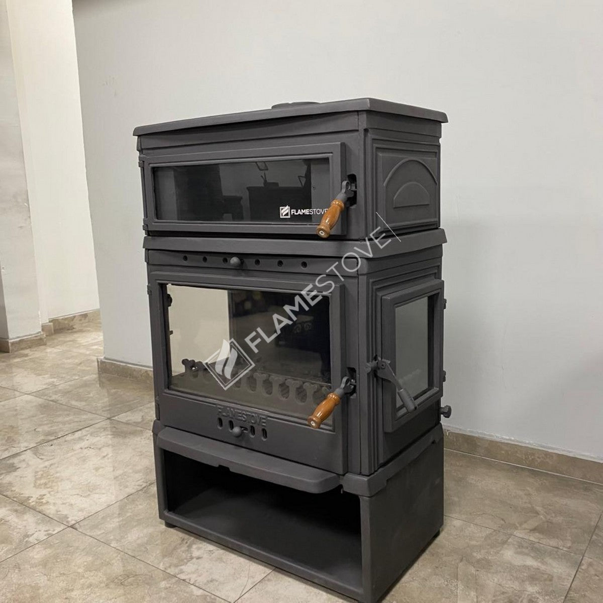The Side Cover Casting With High Efficiency Wood & Coal Stove - Retro Lux