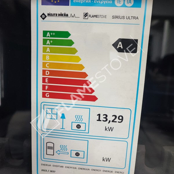 Wood Stove With Cast Side Cover Ultra Sirius Reservoir