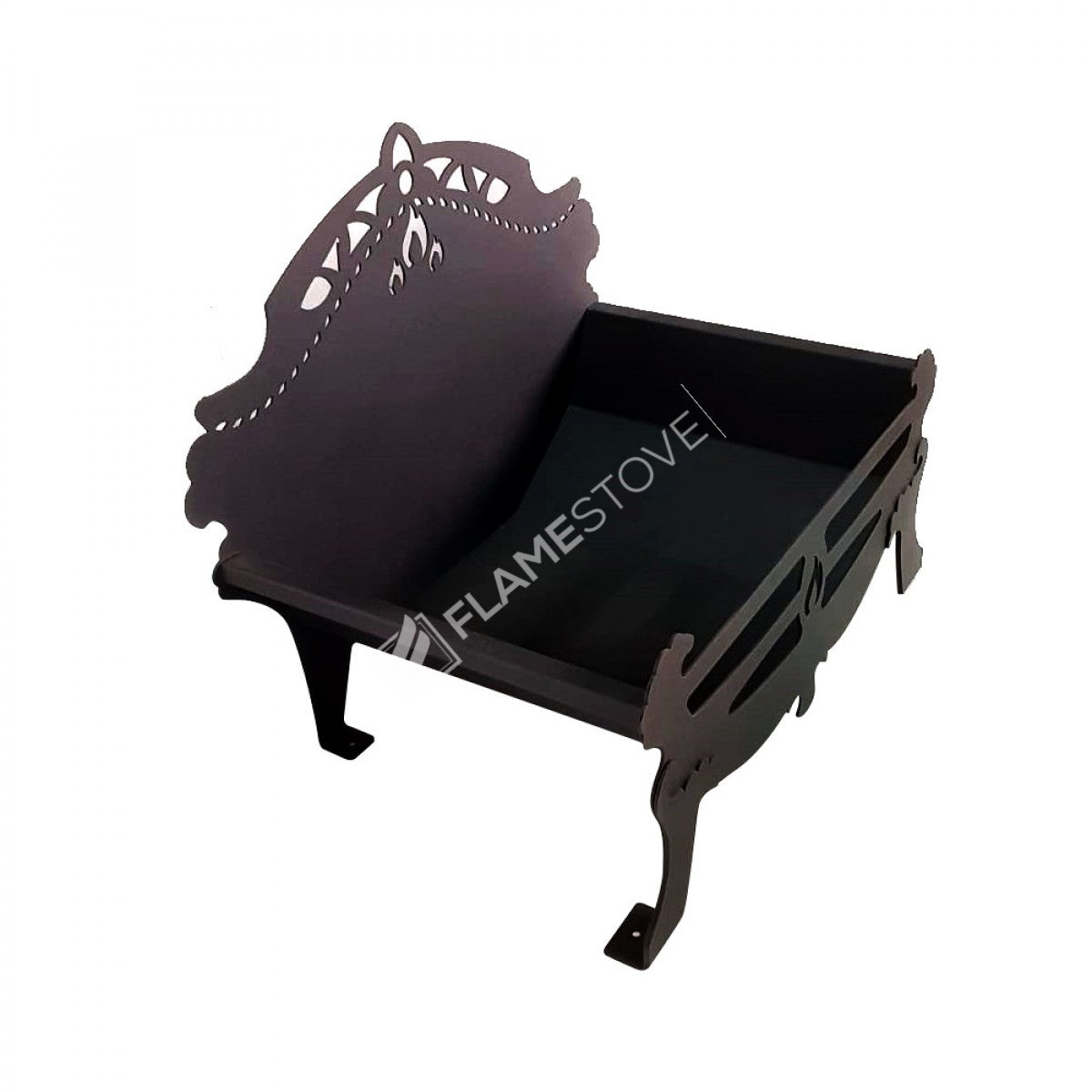 Patterned Wood Stove Flame