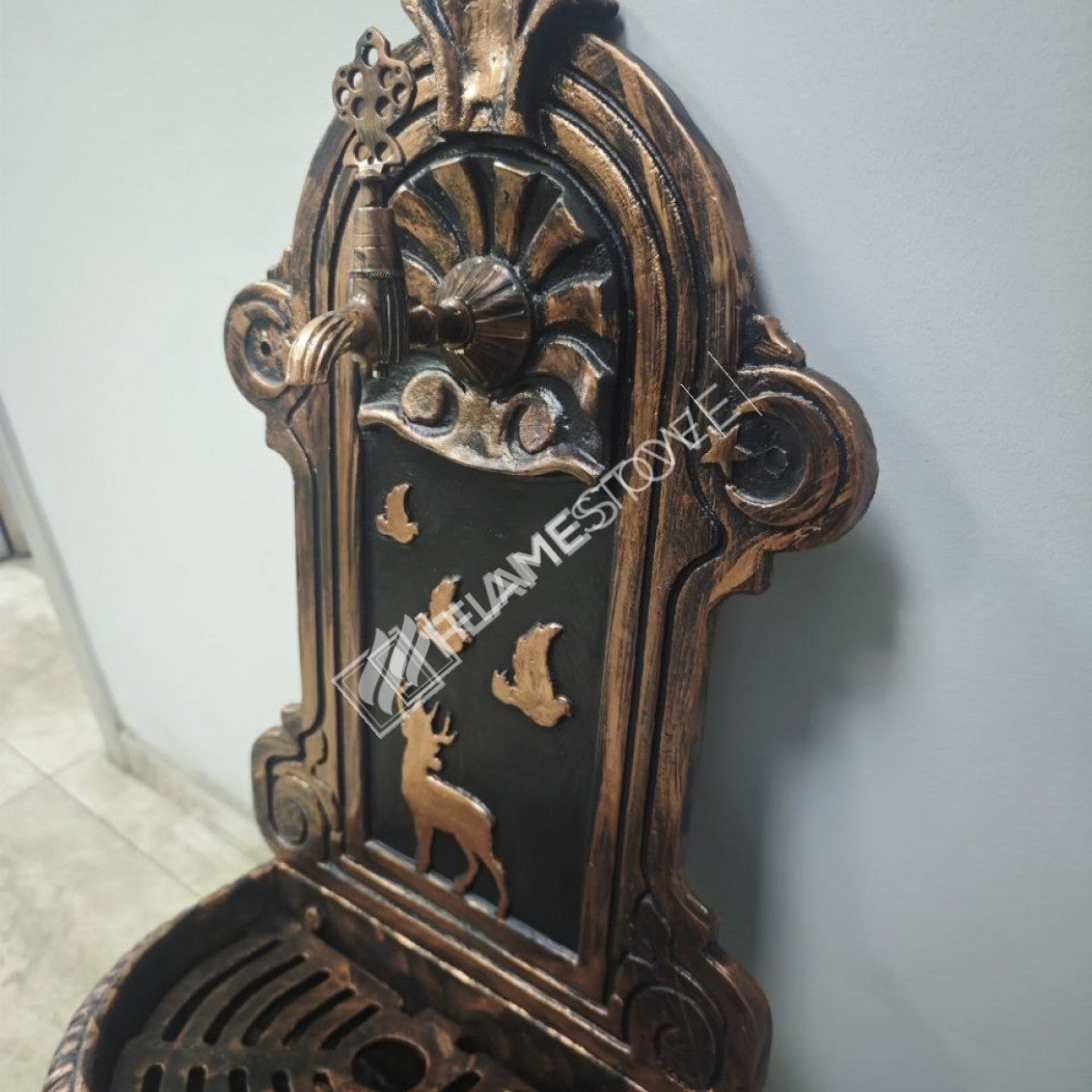 Flame Stove FS-902 patterned aluminum Copper fountain garden - add elegance to the outer space!