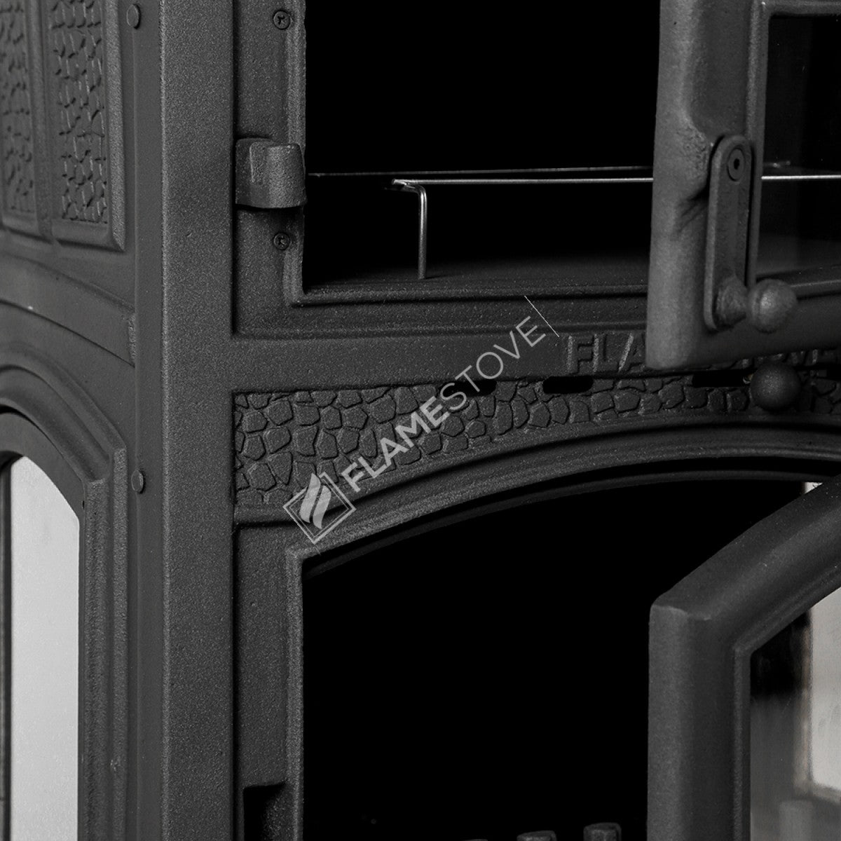 Stove glass stove with 3 Sirius maxi side with the lid casting | high efficiency Wood & coal stove, Schott Robax glass, double-Fired, kW 18.21