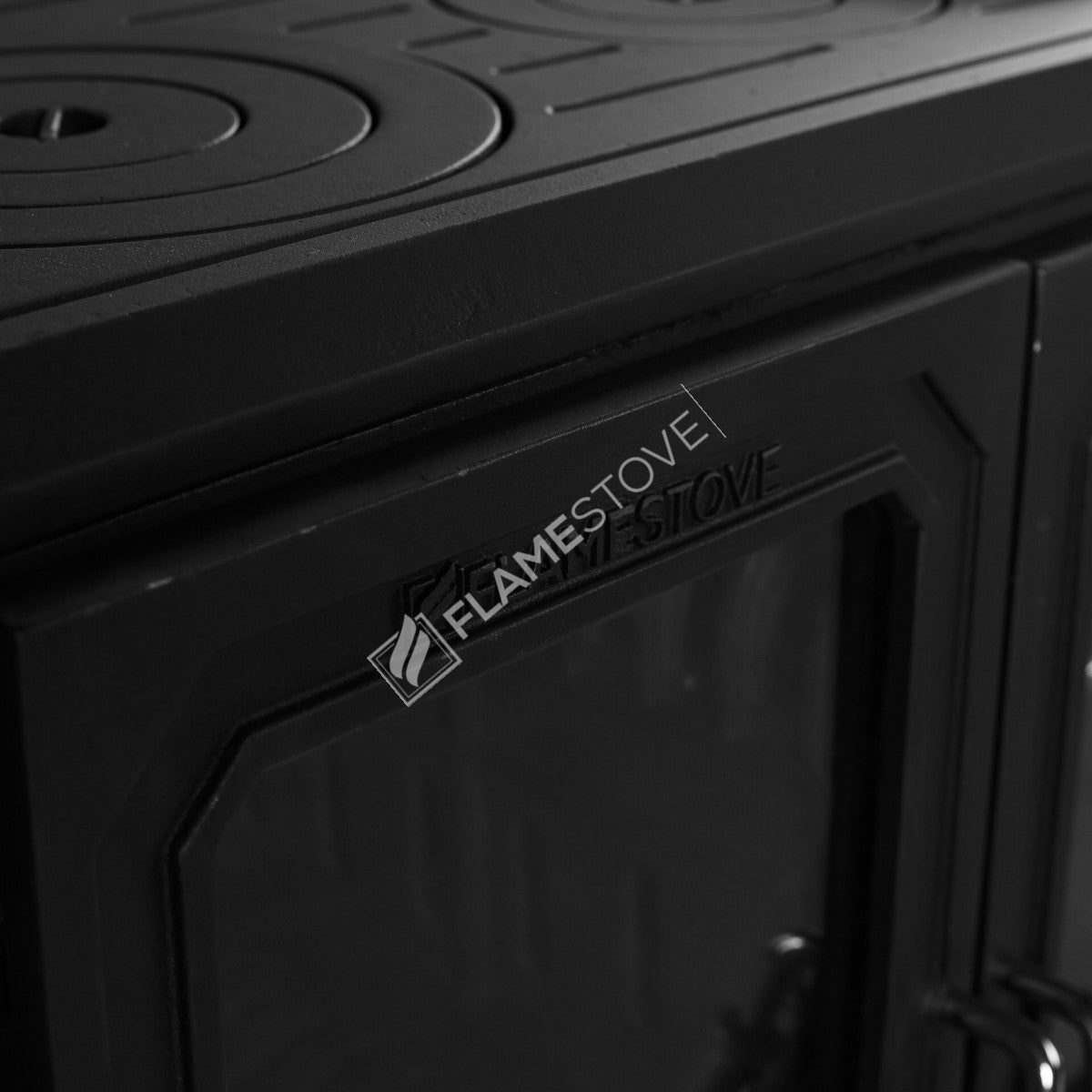 Troy Landscape Kuzineli Side Glass Stove Cast